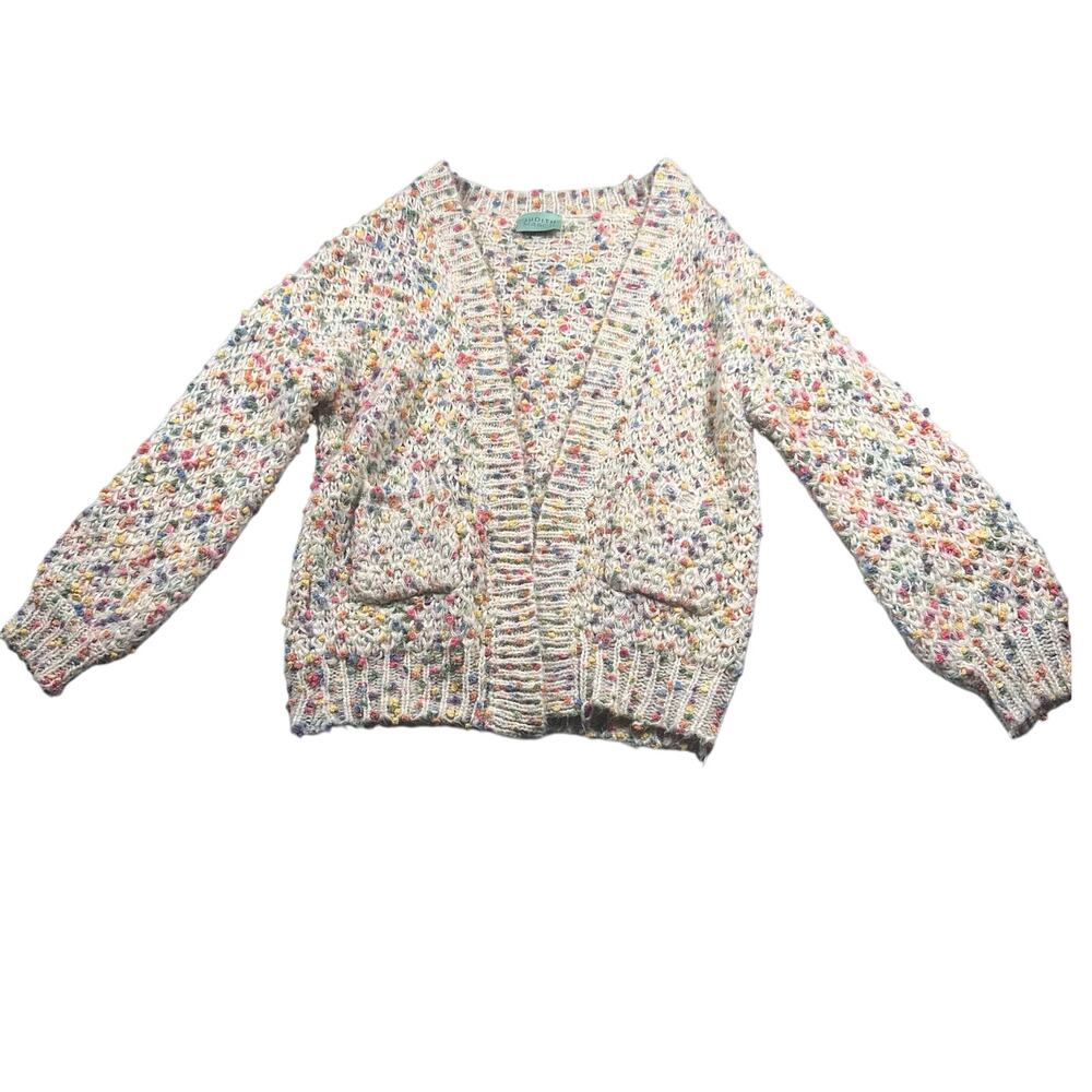 Judith March Confetti Pop Knit Cardigan Medium EUC